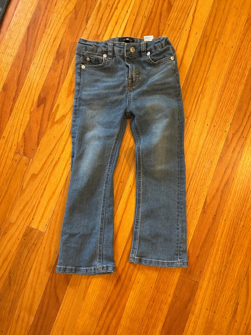 7 For All Mankind Kids Dark Blue Stretch Denim Jeans